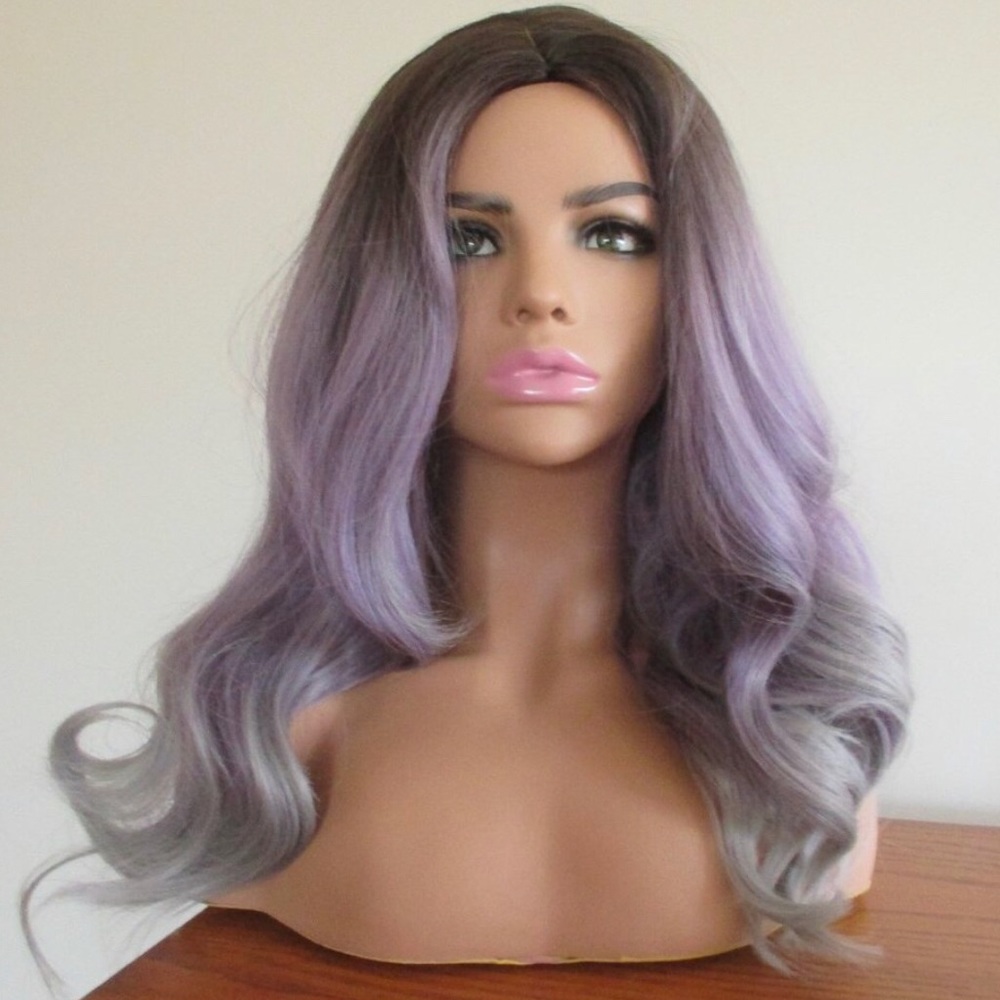 🆕 Ombré Synthetic Wig 💜🖤